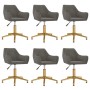 Swivel dining chairs 6 units dark gray velvet by vidaXL, dining chairs - Ref: Foro24-3092623, Price: 434,99 €, Discount: %