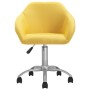 Sillas de comedor giratorias 4 unidades tela amarillo de vidaXL, Sillas de comedor - Ref: Foro24-3089574, Precio: 267,99 €, D...