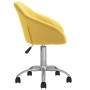 Sillas de comedor giratorias 4 unidades tela amarillo de vidaXL, Sillas de comedor - Ref: Foro24-3089574, Precio: 267,99 €, D...