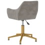 Swivel dining chair 6 pcs light gray velvet by vidaXL, dining chairs - Ref: Foro24-3092622, Price: 431,98 €, Discount: %