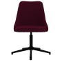 Silla de comedor giratoria tela morada de vidaXL, Sillas de comedor - Ref: Foro24-330901, Precio: 66,99 €, Descuento: %