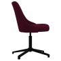 Silla de comedor giratoria tela morada de vidaXL, Sillas de comedor - Ref: Foro24-330901, Precio: 66,99 €, Descuento: %