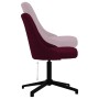 Silla de comedor giratoria tela morada de vidaXL, Sillas de comedor - Ref: Foro24-330901, Precio: 66,99 €, Descuento: %