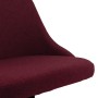 Silla de comedor giratoria tela morada de vidaXL, Sillas de comedor - Ref: Foro24-330901, Precio: 66,99 €, Descuento: %