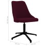 Purple fabric swivel dining chair by vidaXL, dining chairs - Ref: Foro24-330901, Price: 66,97 €, Discount: %