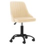 Swivel dining chairs 6 units cream velvet by vidaXL, dining chairs - Ref: Foro24-3089991, Price: 377,52 €, Discount: %