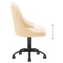 Swivel dining chairs 6 units cream velvet by vidaXL, dining chairs - Ref: Foro24-3089991, Price: 377,52 €, Discount: %