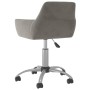 2pcs Light Gray Velvet Swivel Dining Chairs by vidaXL, dining chairs - Ref: Foro24-331074, Price: 119,29 €, Discount: %