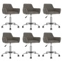 Swivel dining chairs 6 units dark gray velvet by vidaXL, dining chairs - Ref: Foro24-3092688, Price: 346,83 €, Discount: %