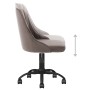 4pcs Light Gray Velvet Swivel Dining Chairs by vidaXL, dining chairs - Ref: Foro24-3089971, Price: 252,27 €, Discount: %