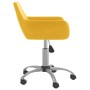 Swivel dining chairs 4 units yellow velvet by vidaXL, dining chairs - Ref: Foro24-3092683, Price: 230,99 €, Discount: %