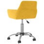 Swivel dining chairs 4 units yellow velvet by vidaXL, dining chairs - Ref: Foro24-3092683, Price: 230,99 €, Discount: %