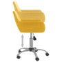 Swivel dining chairs 4 units yellow velvet by vidaXL, dining chairs - Ref: Foro24-3092683, Price: 230,99 €, Discount: %