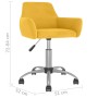 Silla de comedor giratoria 6 uds terciopelo amarillo de vidaXL, Sillas de comedor - Ref: Foro24-3092694, Precio: 345,31 €, De...