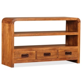 Solid acacia wood TV cabinet 90x30x55 cm by vidaXL, TV Furniture - Ref: Foro24-244681, Price: 263,38 €, Discount: %