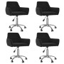 Swivel dining chairs 4 units black velvet by vidaXL, dining chairs - Ref: Foro24-3092682, Price: 241,77 €, Discount: %