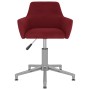 Red Wine Velvet Swivel Dining Chair by vidaXL, dining chairs - Ref: Foro24-331090, Price: 79,04 €, Discount: %