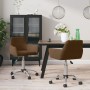 Swivel dining chairs 2 units brown velvet by vidaXL, dining chairs - Ref: Foro24-331082, Price: 120,99 €, Discount: %