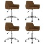 Swivel dining chairs 4 units brown velvet by vidaXL, dining chairs - Ref: Foro24-3092684, Price: 230,13 €, Discount: %