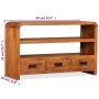 Solid acacia wood TV cabinet 90x30x55 cm by vidaXL, TV Furniture - Ref: Foro24-244681, Price: 264,99 €, Discount: %