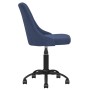 Sillas de comedor giratorias 4 unidades tela azul de vidaXL, Sillas de comedor - Ref: Foro24-3090176, Precio: 242,94 €, Descu...