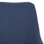 Sillas de comedor giratorias 4 unidades tela azul de vidaXL, Sillas de comedor - Ref: Foro24-3090176, Precio: 242,94 €, Descu...