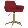 Swivel dining chairs 4 units red velvet by vidaXL, dining chairs - Ref: Foro24-3092769, Price: 261,99 €, Discount: %