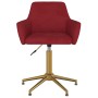 Swivel dining chairs 4 units red velvet by vidaXL, dining chairs - Ref: Foro24-3092769, Price: 261,99 €, Discount: %