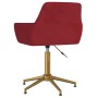 Swivel dining chairs 4 units red velvet by vidaXL, dining chairs - Ref: Foro24-3092769, Price: 261,99 €, Discount: %