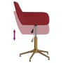 Swivel dining chairs 4 units red velvet by vidaXL, dining chairs - Ref: Foro24-3092769, Price: 261,99 €, Discount: %