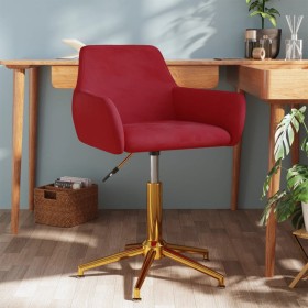 Red Wine Velvet Swivel Dining Chair by vidaXL, dining chairs - Ref: Foro24-331123, Price: 81,99 €, Discount: %