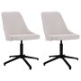 Swivel dining chairs 2 units cream fabric by vidaXL, dining chairs - Ref: Foro24-330905, Price: 97,01 €, Discount: %