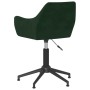 Swivel dining chairs 2 units dark green velvet by vidaXL, dining chairs - Ref: Foro24-331009, Price: 167,99 €, Discount: %