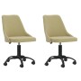 Swivel dining chairs 2 units green fabric by vidaXL, dining chairs - Ref: Foro24-330885, Price: 117,91 €, Discount: %