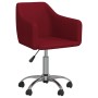 Drehbare Esszimmerstühle 2 Einheiten rot roter Stoff von vidaXL, Essstühle - Ref: Foro24-331182, Preis: 124,53 €, Rabatt: %