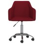 Drehbare Esszimmerstühle 2 Einheiten rot roter Stoff von vidaXL, Essstühle - Ref: Foro24-331182, Preis: 124,53 €, Rabatt: %