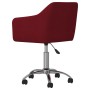 Drehbare Esszimmerstühle 2 Einheiten rot roter Stoff von vidaXL, Essstühle - Ref: Foro24-331182, Preis: 124,53 €, Rabatt: %