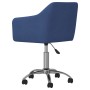 Swivel dining chairs 2 units blue fabric by vidaXL, dining chairs - Ref: Foro24-331179, Price: 124,53 €, Discount: %