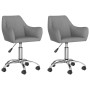 Swivel dining chairs 2 units light gray fabric by vidaXL, dining chairs - Ref: Foro24-330937, Price: 148,61 €, Discount: %