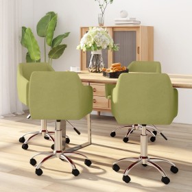 Swivel dining chairs 4 units green fabric by vidaXL, dining chairs - Ref: Foro24-3092825, Price: 252,32 €, Discount: %