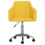 Sillas de comedor giratorias 2 unidades tela amarillo de vidaXL, Sillas de comedor - Ref: Foro24-331181, Precio: 124,53 €, De...