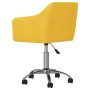 Sillas de comedor giratorias 2 unidades tela amarillo de vidaXL, Sillas de comedor - Ref: Foro24-331181, Precio: 124,53 €, De...