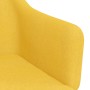 Sillas de comedor giratorias 2 unidades tela amarillo de vidaXL, Sillas de comedor - Ref: Foro24-331181, Precio: 124,53 €, De...