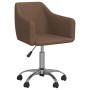 Swivel dining chairs 6 units brown fabric by vidaXL, dining chairs - Ref: Foro24-3092834, Price: 358,45 €, Discount: %