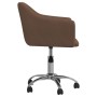 Swivel dining chairs 6 units brown fabric by vidaXL, dining chairs - Ref: Foro24-3092834, Price: 358,45 €, Discount: %