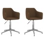 Swivel dining chairs 2 units dark brown fabric by vidaXL, dining chairs - Ref: Foro24-331202, Price: 133,99 €, Discount: %