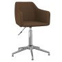 Swivel dining chairs 2 units dark brown fabric by vidaXL, dining chairs - Ref: Foro24-331202, Price: 133,99 €, Discount: %