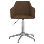 Swivel dining chairs 2 units dark brown fabric by vidaXL, dining chairs - Ref: Foro24-331202, Price: 133,99 €, Discount: %