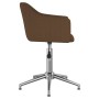 Swivel dining chairs 2 units dark brown fabric by vidaXL, dining chairs - Ref: Foro24-331202, Price: 133,99 €, Discount: %