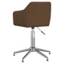 Swivel dining chairs 2 units dark brown fabric by vidaXL, dining chairs - Ref: Foro24-331202, Price: 133,99 €, Discount: %